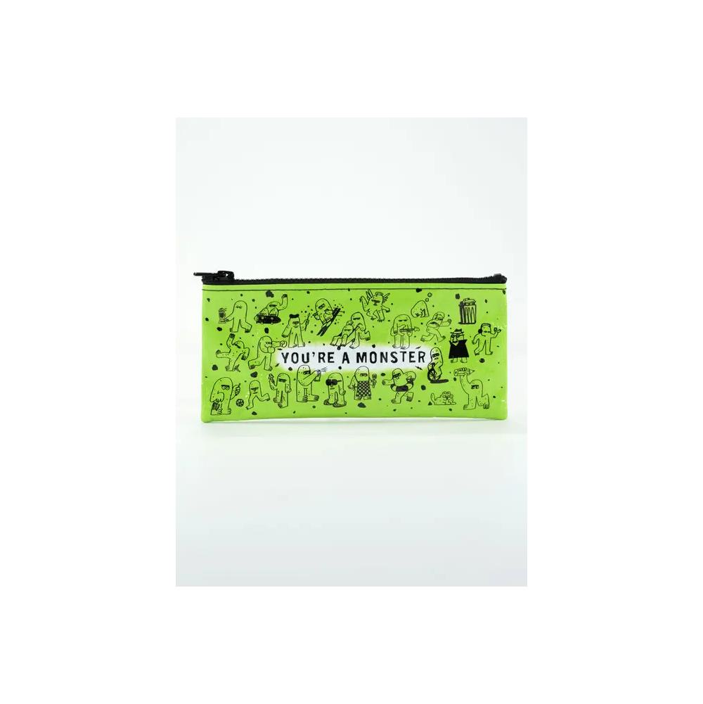 Fashion Accessories, BlueQ, Pencil Pouch, Art & School, 4.25"x8.5", You're a monster, 904708